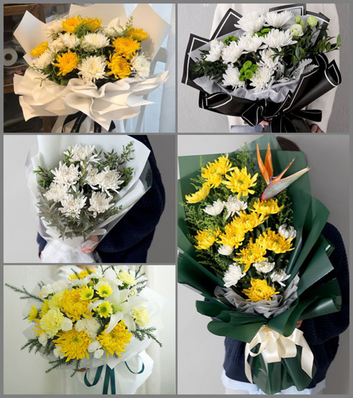 福建莆田秀屿区平海镇石塘村白事花束代送